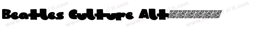 Beatles Culture Alt字体转换
